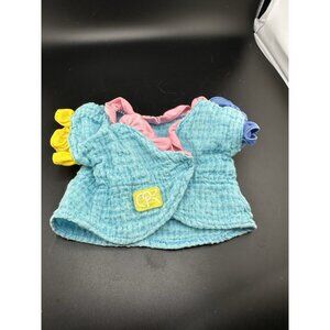 Cabbage Patch Kids Vtg Bath Swim Baby Doll Cover Up Splashin’ Top‎ Blue Textured